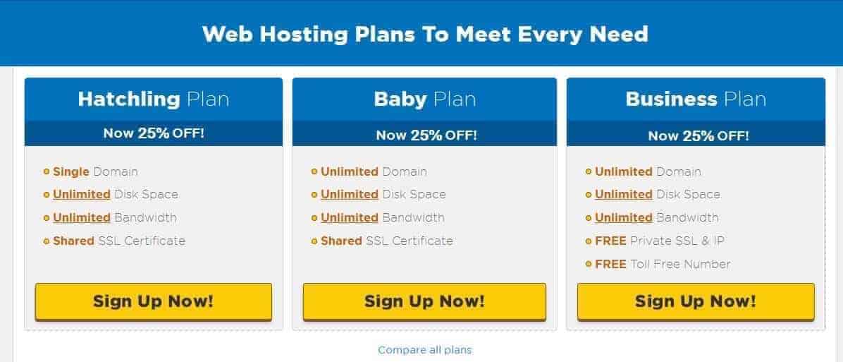 Hostgator Shared Host Plans 1 cent hosting coupon 2016