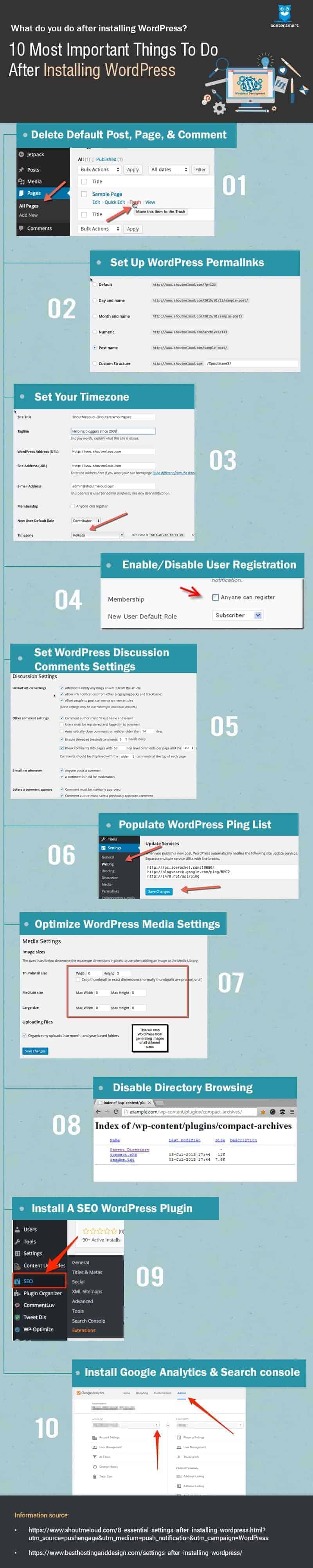 10 Most Important Things To Do After Installing WordPress 
