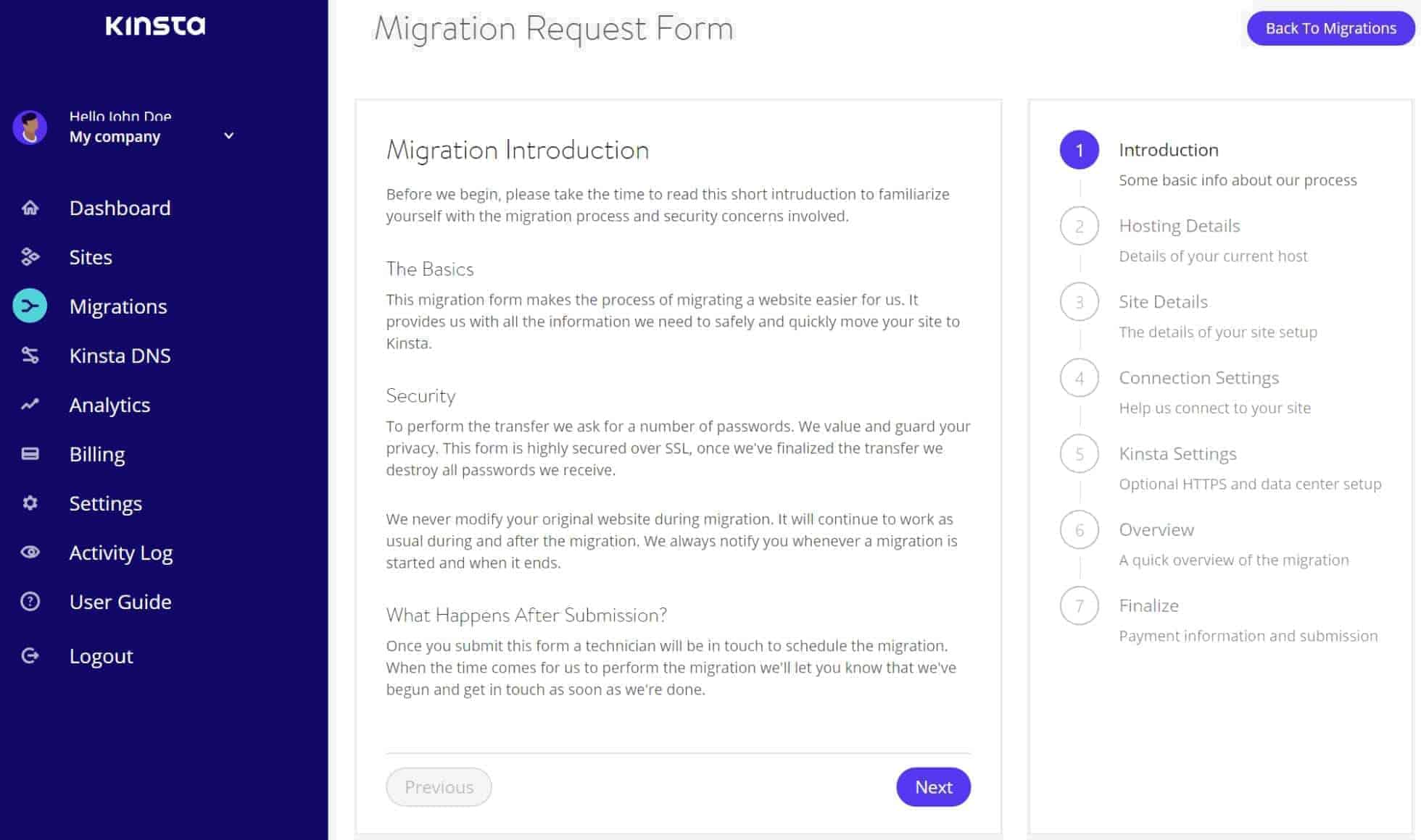 Free WordPress Migration - Kinsta Managed WordPress Hosting