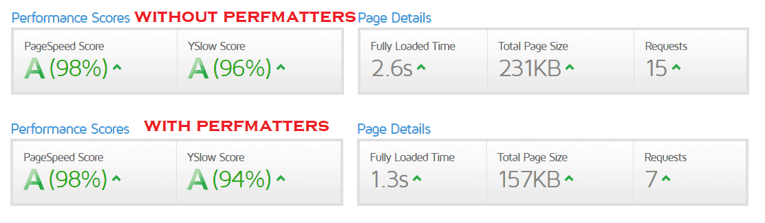 PerfMatters-Website-speedtest