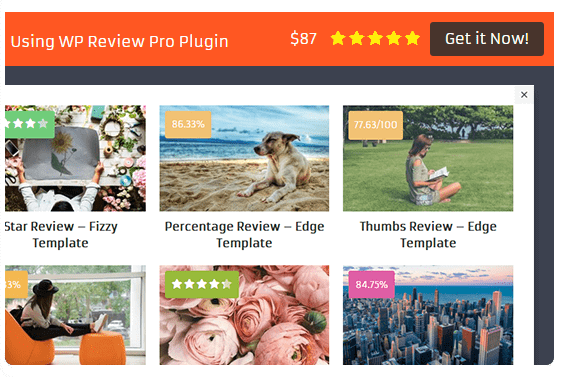 WP Review Pro's pop-ups and notification features will help you get more clicks and views on your reviews.