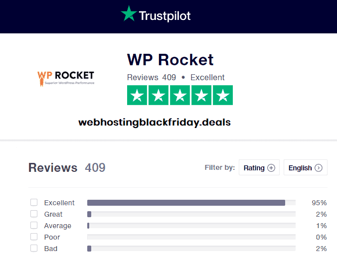 WP Rocket Customer Service Reviews From trust pilot