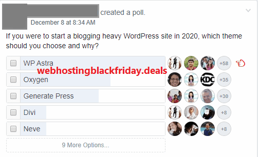Astra WordPress Theme Polls