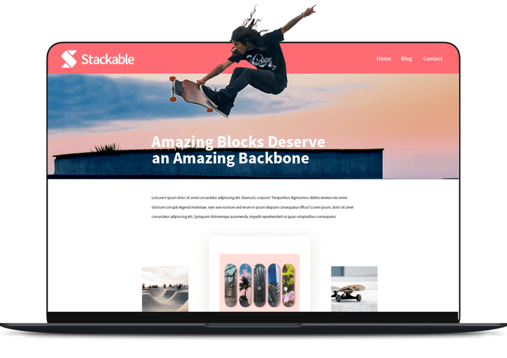 Stackable WordPress Gutenberg Theme