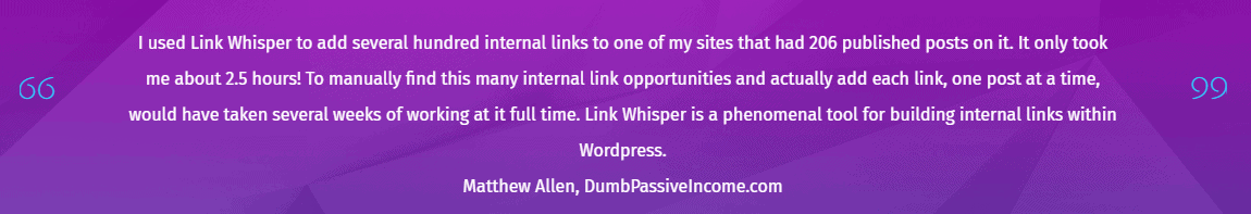 Link Whisper Plugin Reviews
