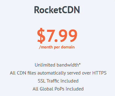 RocketCDN Pricing