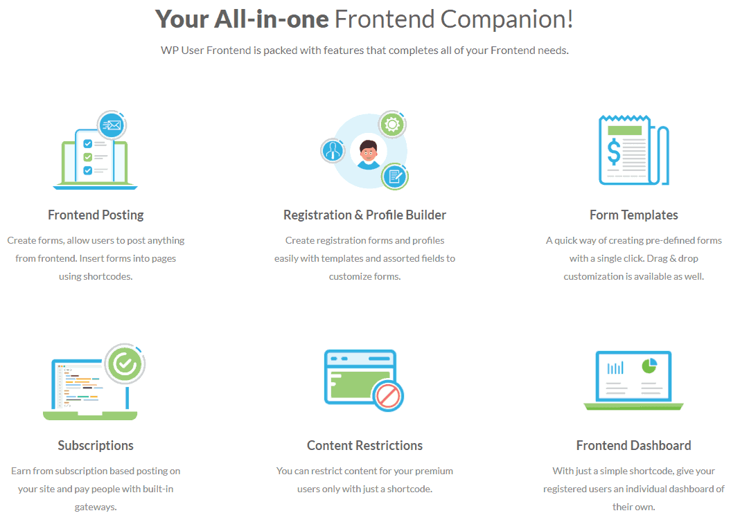 WP-User-Frontend-features