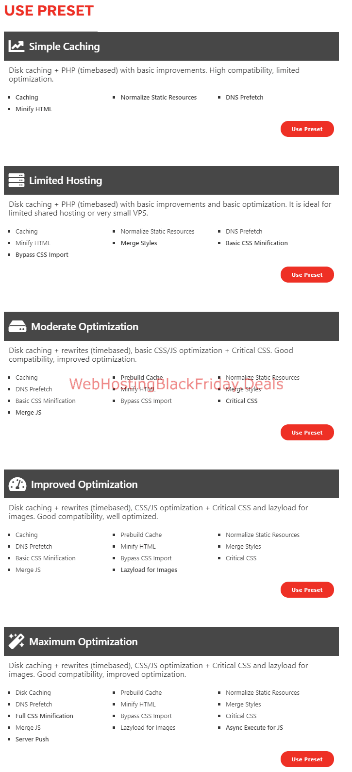 Swift Performance options