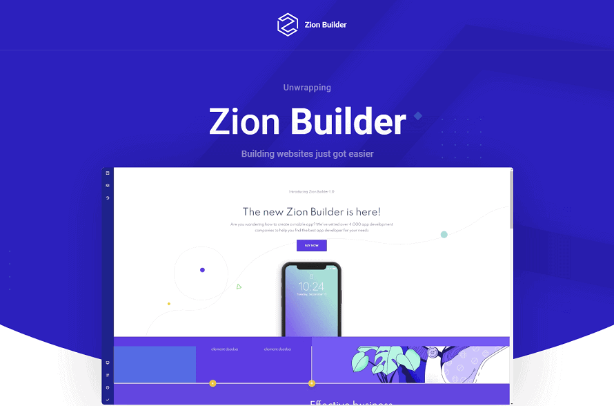 Zion Builder Fastest WordPress Page Builder