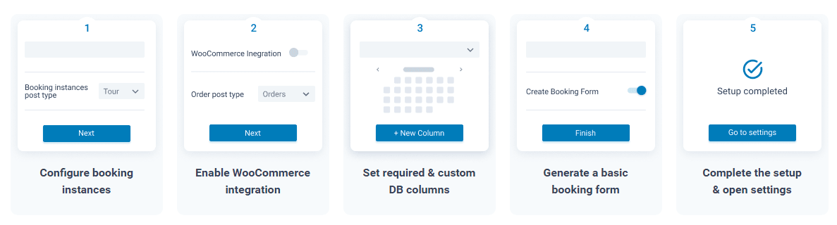 JetBooking Gutenberg Booking Plugin Steps