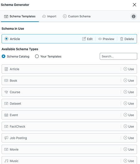 Rank Math PRO Schema-Generator