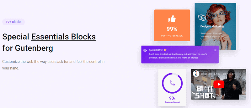 Essentials Blocks for Gutenberg